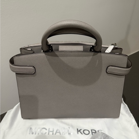 Michael Kors Silver Satchel Bag - Picture 3 of 6